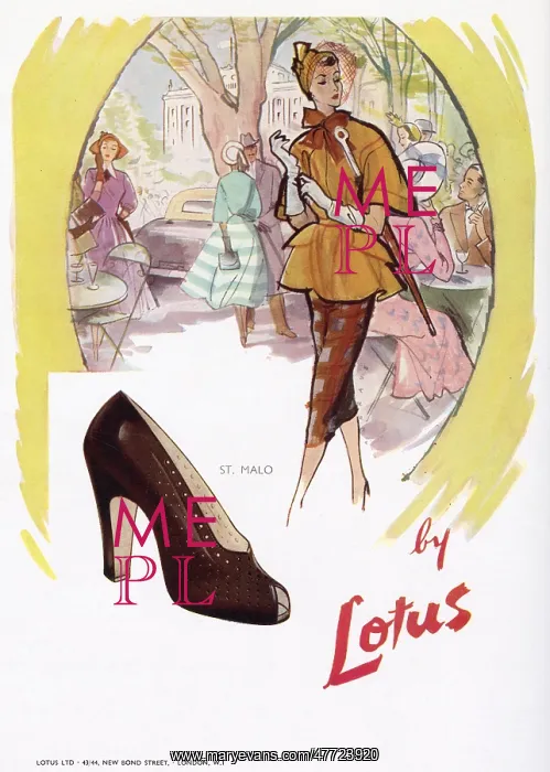: Advert for Lotus shoes 1950 : Advert for Lotus shoes 1950