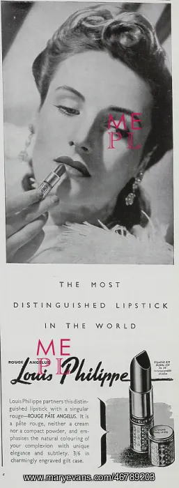 : Advert for Louis Philippe lipstick : Advert for Louis Philippe lipstick