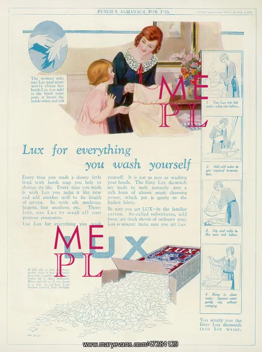 : ADVERT / LUX SOAP FLAKES : ADVERT / LUX SOAP FLAKES