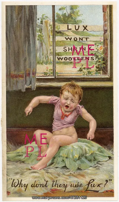 : Advert for Lux Washing Soap 1890 : Advert for Lux Washing Soap 1890