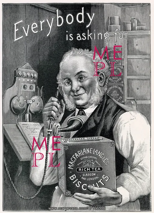 : Advert for MacFarlane Lang Biscuits 1902 : Advert for MacFarlane Lang Biscuits 1902