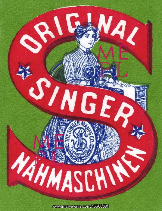 : advertising, machines / metals / engines, Singer : advertising, machines / metals / engines, Singer