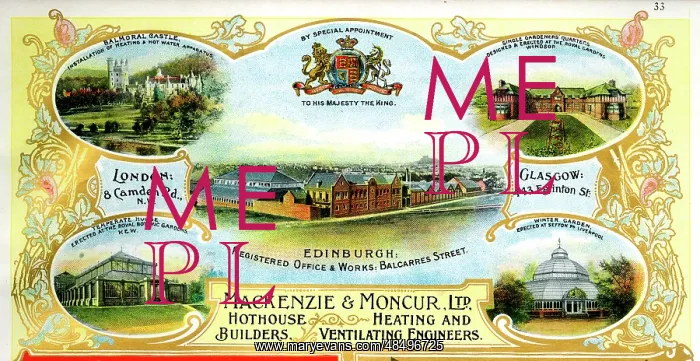 : Advert, Mackenzie & Moncur Ltd, Engineers, Edinburgh : Advert, Mackenzie & Moncur Ltd, Engineers, Edinburgh