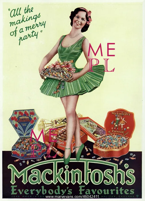 : Advert for Mackintosh's toffee 1933 : Advert for Mackintosh's toffee 1933