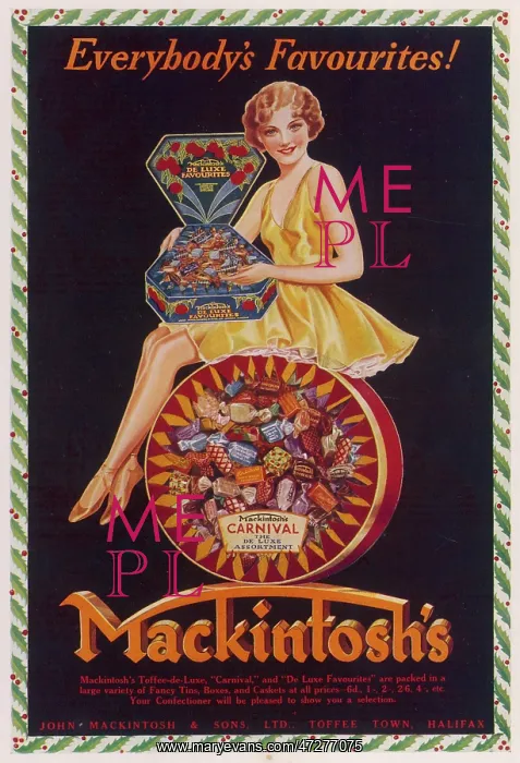 : Advert for Mackintosh's toffee : Advert for Mackintosh's toffee