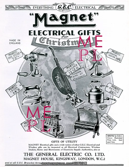 : Advert for Magnet household items 1929 : Advert for Magnet household items 1929
