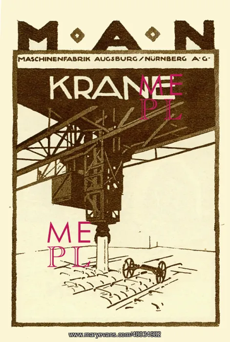 : An advertisment for MAN industrial cranes : An advertisment for MAN industrial cranes