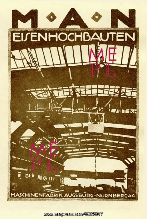: An advertisement for MAN iron buildings : An advertisement for MAN iron buildings