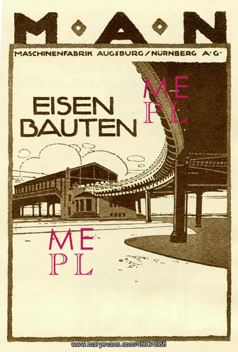  : An advertisement for MAN iron constructions