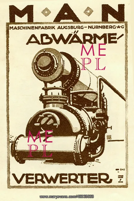 : An advertisement for MAN recycling machines : An advertisement for MAN recycling machines