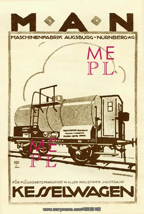  : An advertisement for MAN train tankers