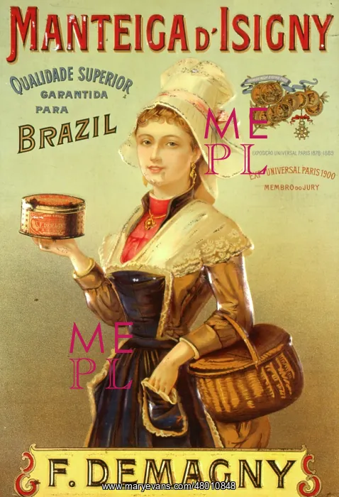 : Advertisement for Manteiga d'Isigny : Advertisement for Manteiga d'Isigny