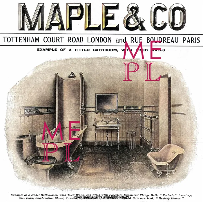 : Advert for Maple & Co. bathroom suite 1903 : Advert for Maple & Co. bathroom suite 1903