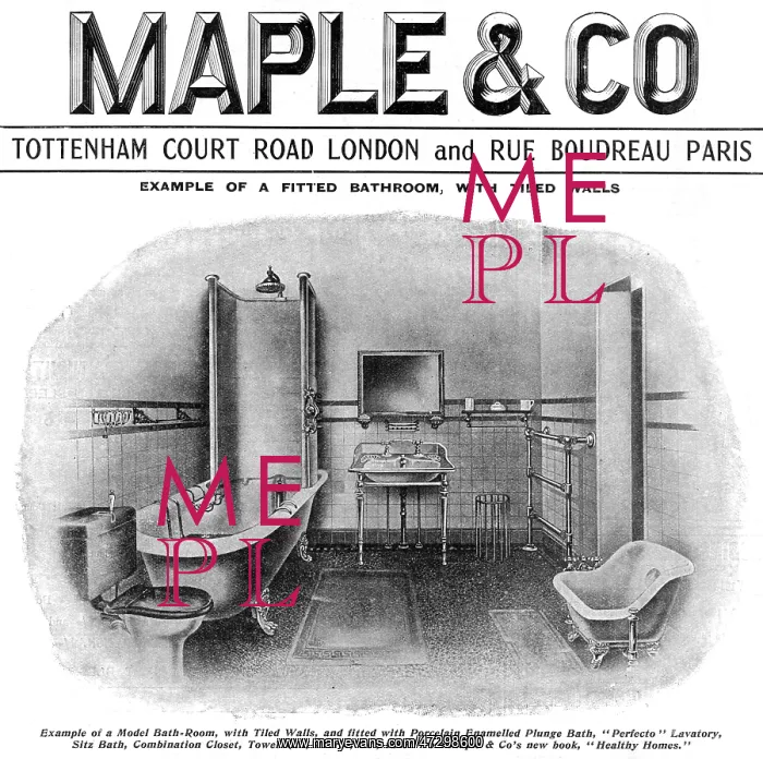 : Advert for Maple & Co. bathroom suite 1903 : Advert for Maple & Co. bathroom suite 1903