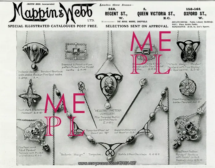 : Advert for Mappin & Webb jewellery 1904 : Advert for Mappin & Webb jewellery 1904