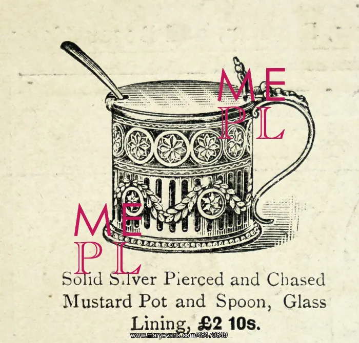 : Advertisement for Mappin & Webb Princes plate : Advertisement for Mappin & Webb Princes plate