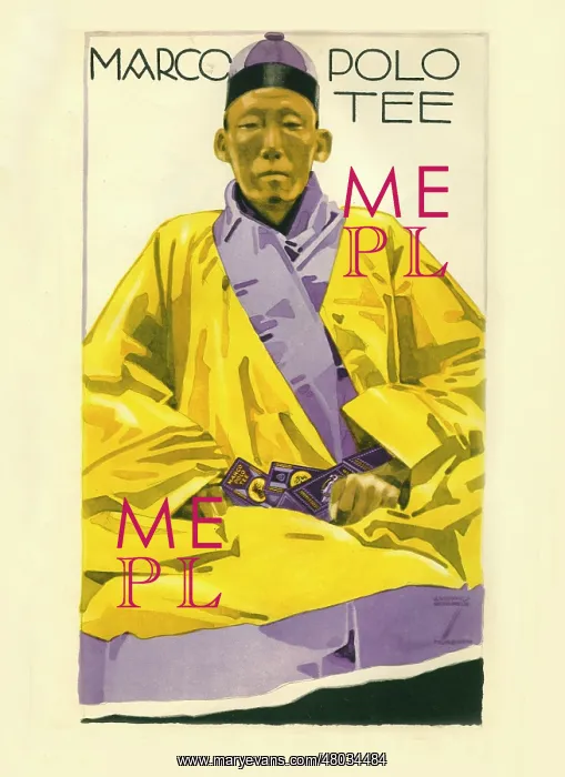 : An advertisement for Marco Polo Tea : An advertisement for Marco Polo Tea