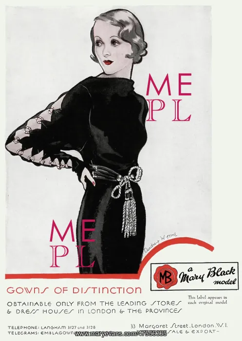 : Advert for Mary Black Model 1934 : Advert for Mary Black Model 1934
