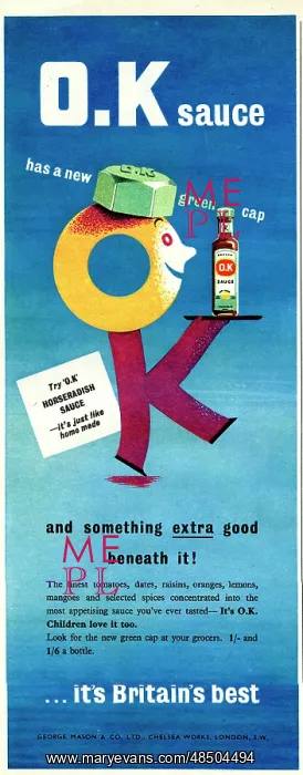  : Advertisement, Mason's OK Sauce