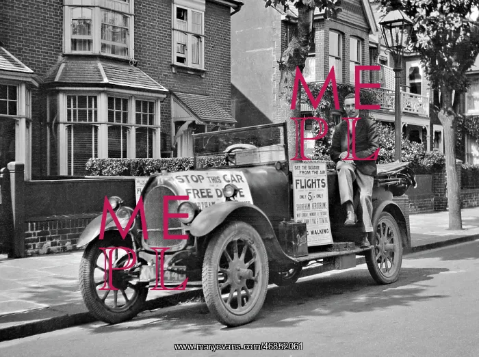 : Advertising material displayed on a car : Advertising material displayed on a car