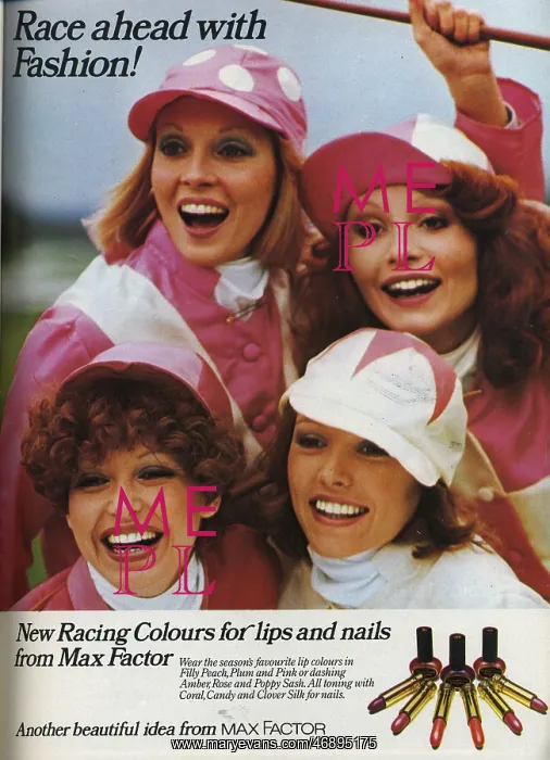 : Advert for Max Factor cosmetics in Vogue, June 1974 : Advert for Max Factor cosmetics in Vogue, June 1974