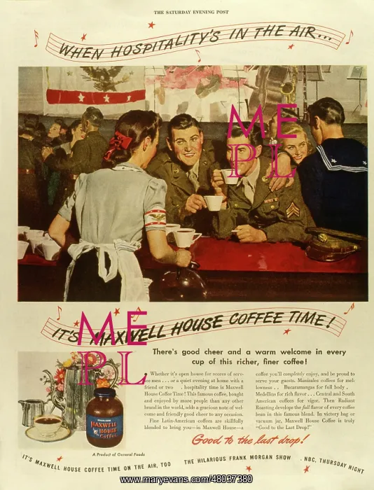 : Advertisement for Maxwell House coffee : Advertisement for Maxwell House coffee