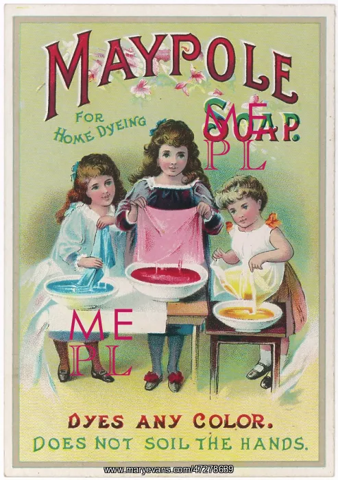 : Advert for Maypole Dye 1900s : Advert for Maypole Dye 1900s