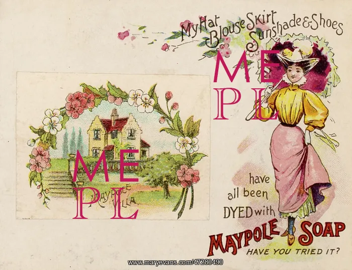  : ADVERT / MAYPOLE DYES 1890
