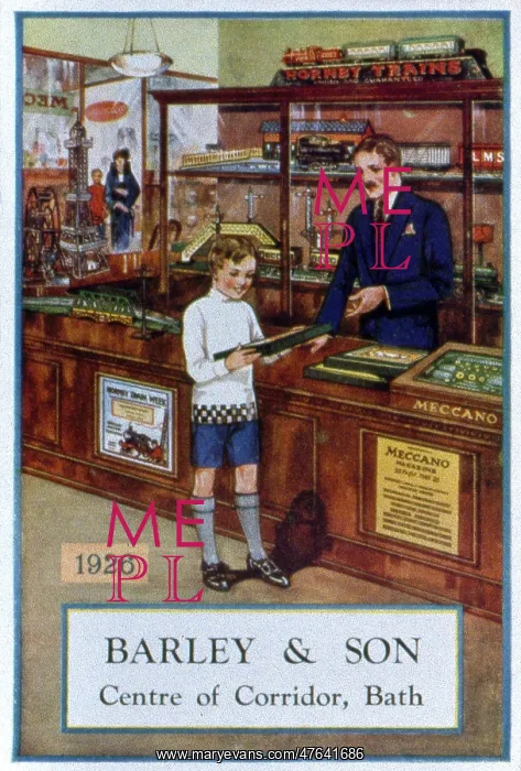 : Advertisement for Meccano, Barley & Son, Bath : Advertisement for Meccano, Barley & Son, Bath