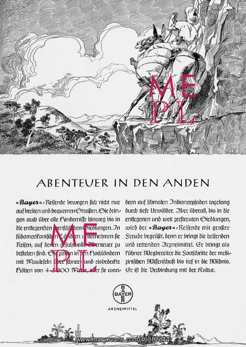  : advertising, medicine, Bayer, Adventure in the