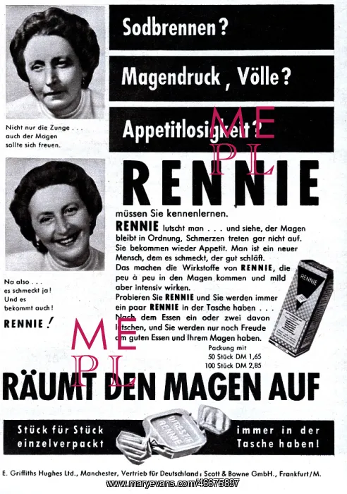 : advertising, medicine, Rennie, advertisement : advertising, medicine, Rennie, advertisement