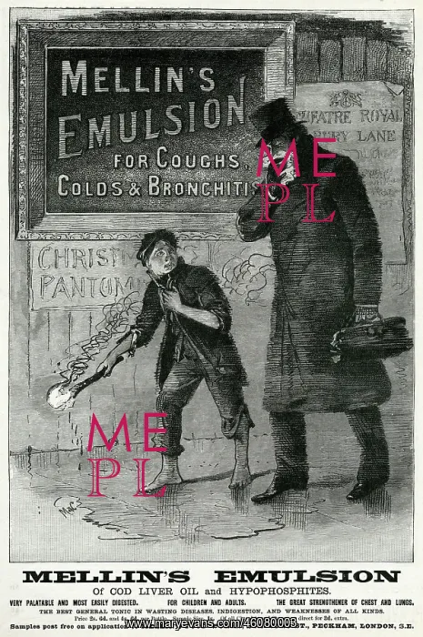 : Advert for Mellin's Emulsion 1895 : Advert for Mellin's Emulsion 1895