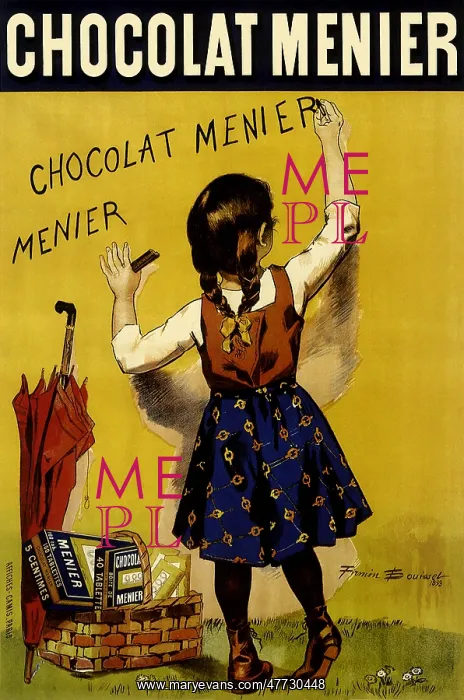: Advertisement for Menier Chocolate : Advertisement for Menier Chocolate