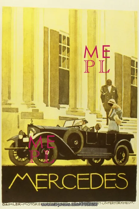 : Advertisement for the Mercedes motor car : Advertisement for the Mercedes motor car