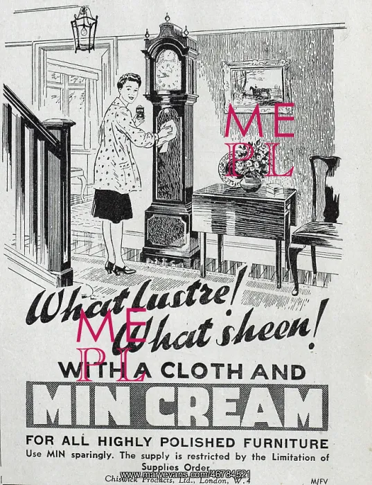 : Advert for Min Cream Polish : Advert for Min Cream Polish