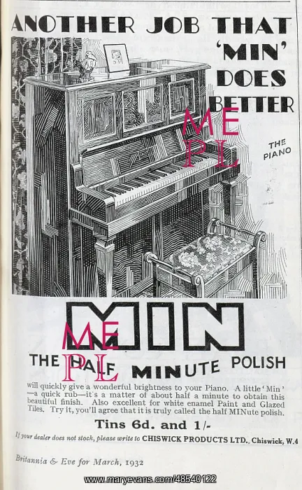 : Advert for Min Piano Polish : Advert for Min Piano Polish