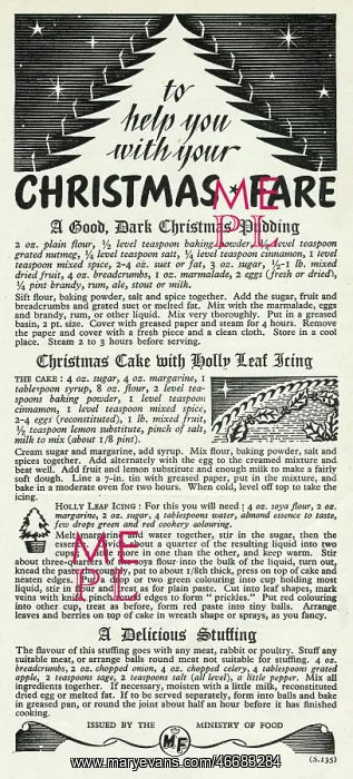 : Advert for the Ministry of Food 1945 : Advert for the Ministry of Food 1945