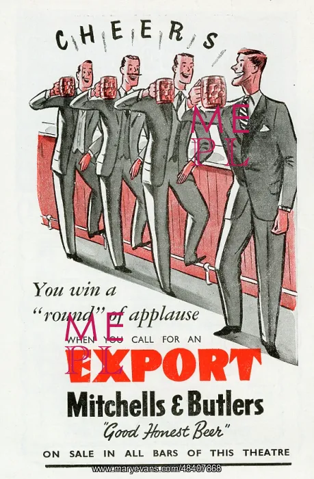 : Advertisement for Mitchells & Butlers Export Beer : Advertisement for Mitchells & Butlers Export Beer