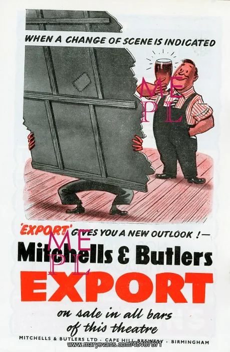 : Advertisement for Mitchells & Butlers Export Beer : Advertisement for Mitchells & Butlers Export Beer