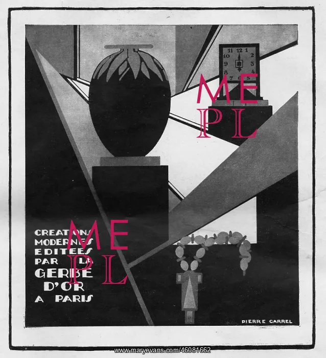: Advert for modern creations by Gerbe d'Or, 1920s, Paris : Advert for modern creations by Gerbe d'Or, 1920s, Paris