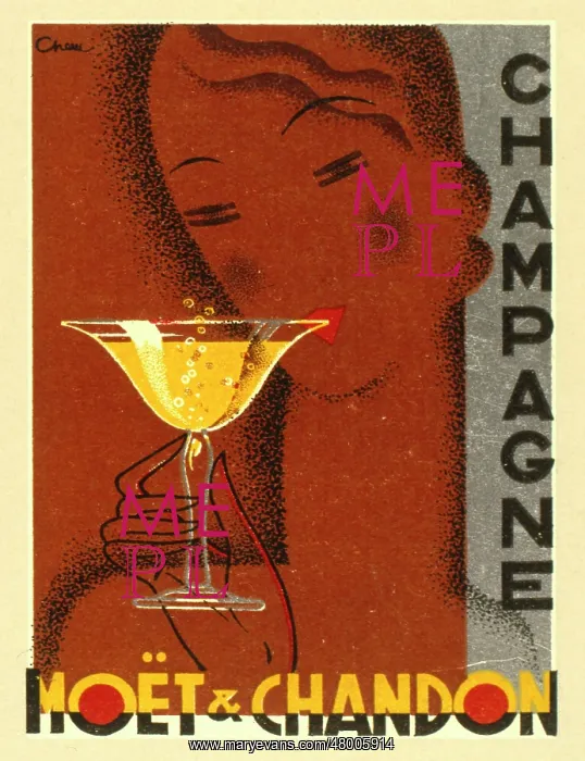 : Advertisement for Moet & Chandon champagne : Advertisement for Moet & Chandon champagne