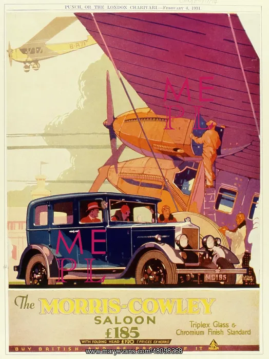  : Advertisement for Morris-Cowley saloon car