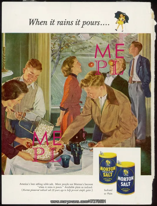  : ADVERT / MORTON SALT 1953