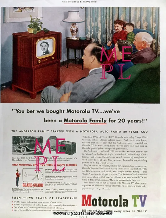 : Advertisement for Motorola TV : Advertisement for Motorola TV