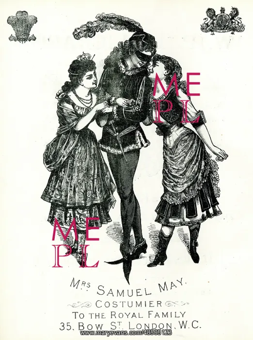 : Advertisement, Mrs Samuel May, Costumier : Advertisement, Mrs Samuel May, Costumier