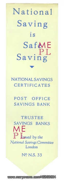 : Advertisement for National Savings : Advertisement for National Savings