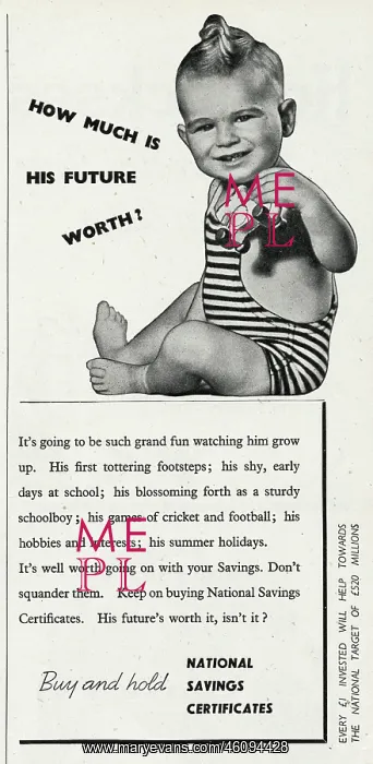 : Advert for National Savings Certificates 1946 : Advert for National Savings Certificates 1946
