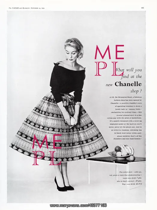 : Advertisement for the new Chanelle Shop, Brompton Road : Advertisement for the new Chanelle Shop, Brompton Road