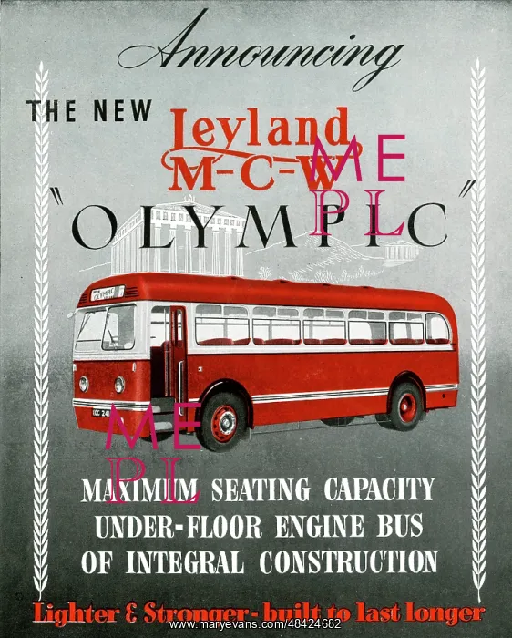  : Advert, New Olympic coach by Leyland