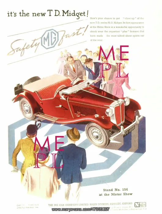 : Advertisement for the new T D Midget motor car : Advertisement for the new T D Midget motor car